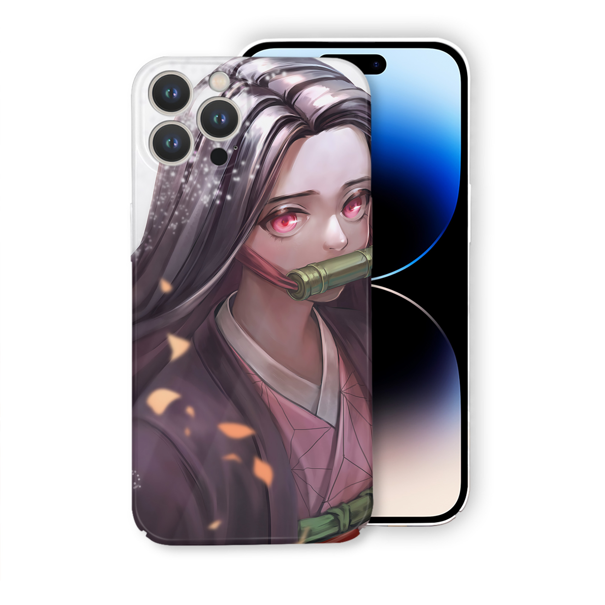 （画像用） 鬼滅の刃（きめつのやいば）竈門 禰󠄀豆子／かまど ねずこ Kamado Nezuko 【iPhone 14シリーズ対応】ハードケース